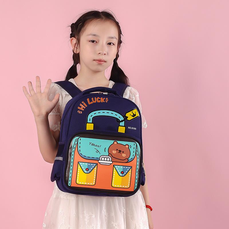 Kindergarten Primary School Students Schoolbag Cartoon Baby Backpack Large Capacity Children'S Bag