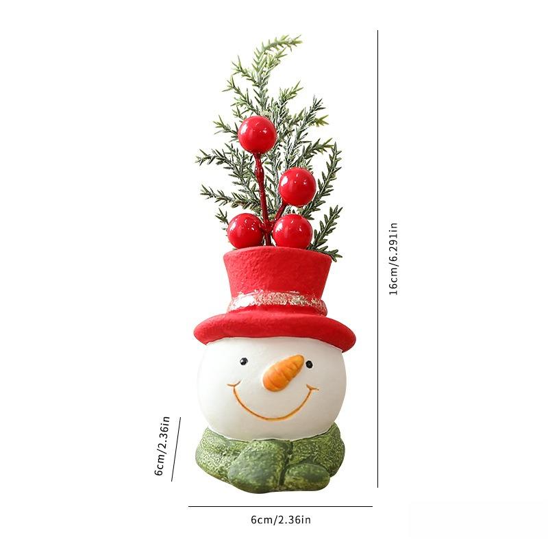 Santa Snowman Resin Christmas Ornament Ornament New Resin Christmas Gnome Doll Christmas Themed Home Decoration