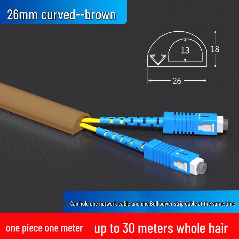 ПВХ Кабель-канал для поверхностного монтажа: Скрытая проводка и декоративная крышка для сети с боковым отверстием для оптоволокна и открытых проводов.