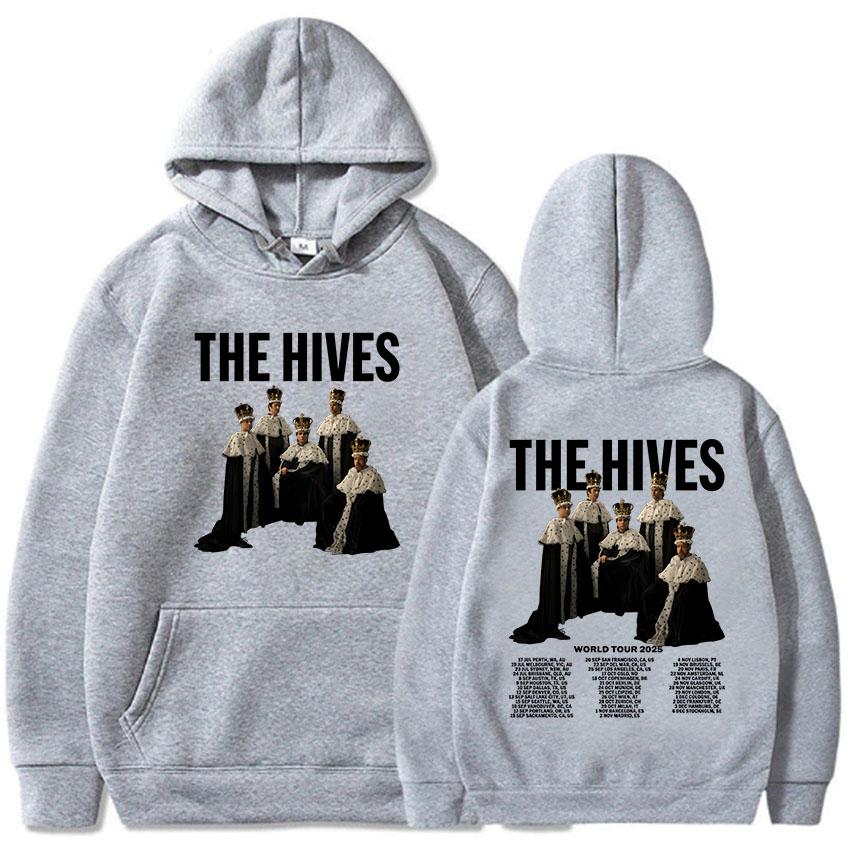 Альбом The Hives Forever 2025 Толстовки Осень Теплые Мужские Женские Свитшоты Длинный Рукав Повседневные Толстовки с Капюшоном Унисекс Уличная Одежда
