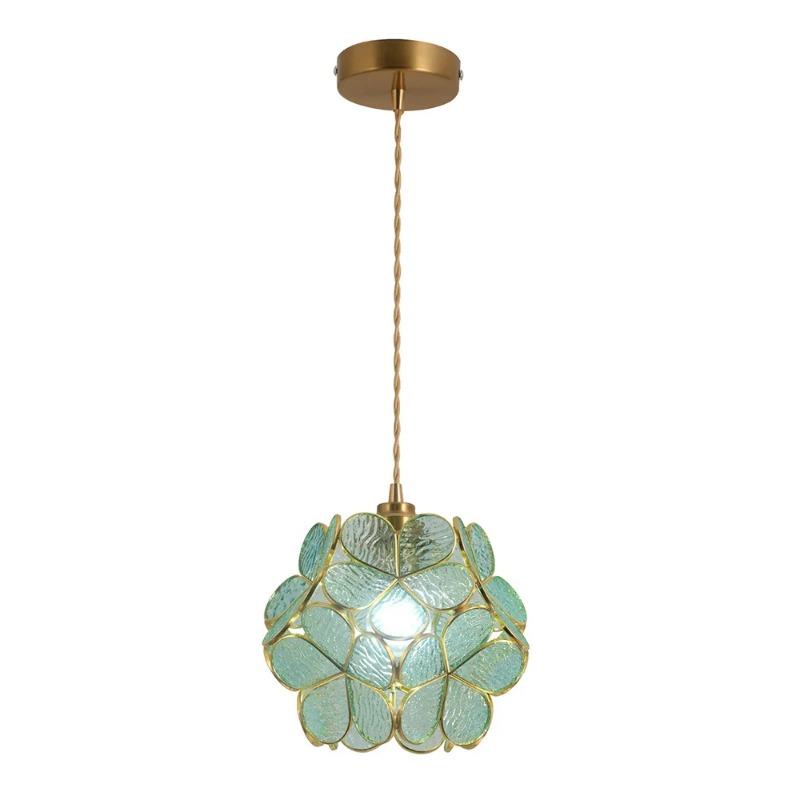 Стеклянные подвесные светильники Светодиодный потолочный светильник Домашний декор Люстра Подвесной цветочный фонарь Подвесные люстры Светильник кухонный остров