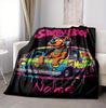 Custom Name Scooby Doo Night Flannel Blanket Throw Blanket Soft Warm Sofa Bed home Decor Unique Gift
