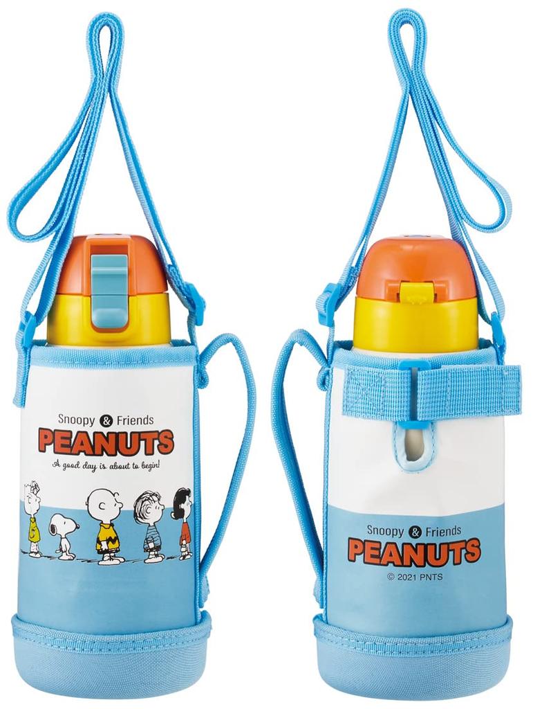 Skater Бутылка для воды Snoopy 600 мл с чехлом двухцветная KSTCH6-A