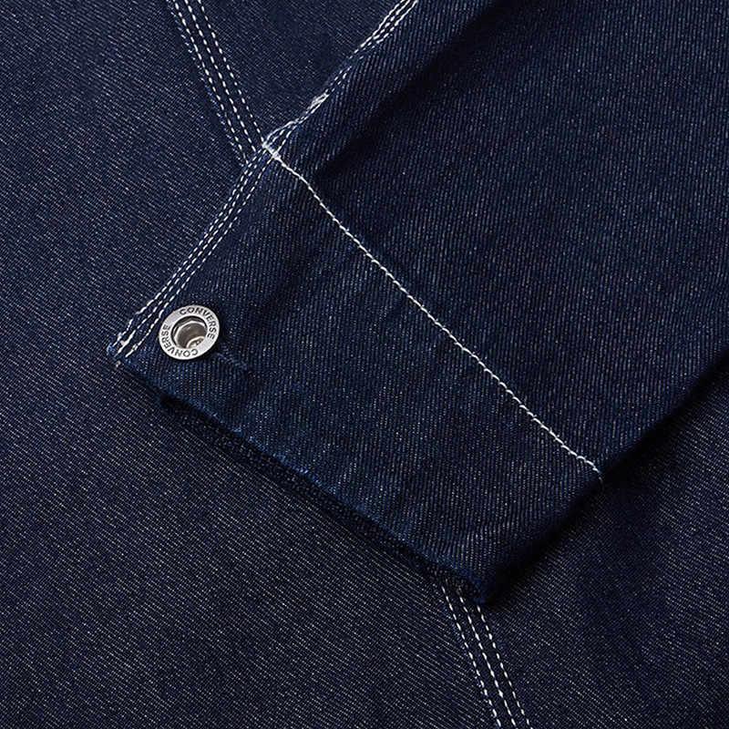 Новые куртки-чоры Converse Indigo Пальто Женские Темно-синие 10026052-A01