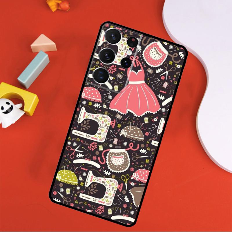 Чехол для телефона Швейная машинка Для Samsung Galaxy S25 Ultra S24 Ultra S9 S10 S20 S21 S22 S23 Plus S24 FE Чехол