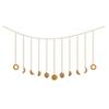 Moon Phase Garland Hanging Moon Phase Decoration Lunar Wall Ornaments