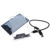 Внешний корпус для 2,5-дюймовых накопителей USB Type C, SATA на USB 5 Гбит/с, прозрачный корпус для HDD/SSD, поддержка для ПК и ноутбуков