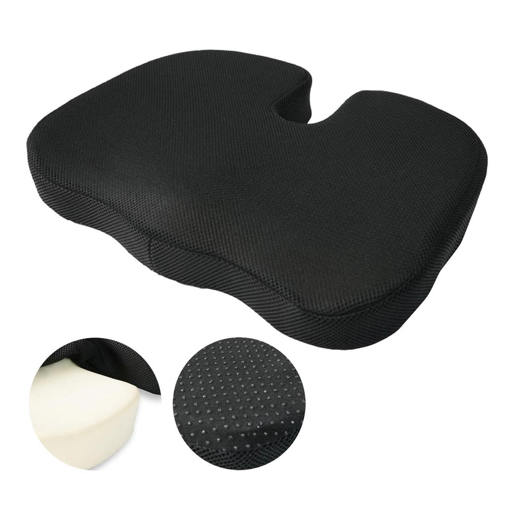 Lakurasu Chair Improves Back Corrects Office Chair - Chiropractor-supervised Low-resilience Cushion, U-shaped Support, Pain, Posture, Car, Chair,