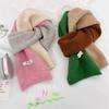 Neckwarmer Cashmere Shawl Wraps Winter Neck Scarf Temperament Patchwork Color Scarf  Female/Girls