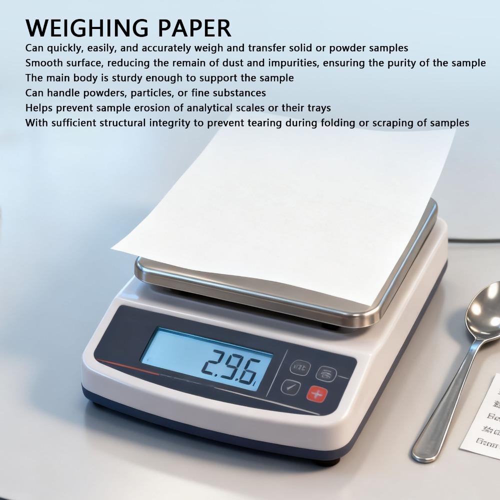 500 Pcs,60x60,75×75,120×120,150×150,200×200mm Square Shape Balance Weighing Paper