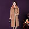 Ladies' Winter New Thickened Cashmere Fur-Feel Soft Jacket for Middle Aged Mother Coat