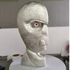 Bell Head Resin Sculpture With Carving Art For Garden Patio Outdoor Decor