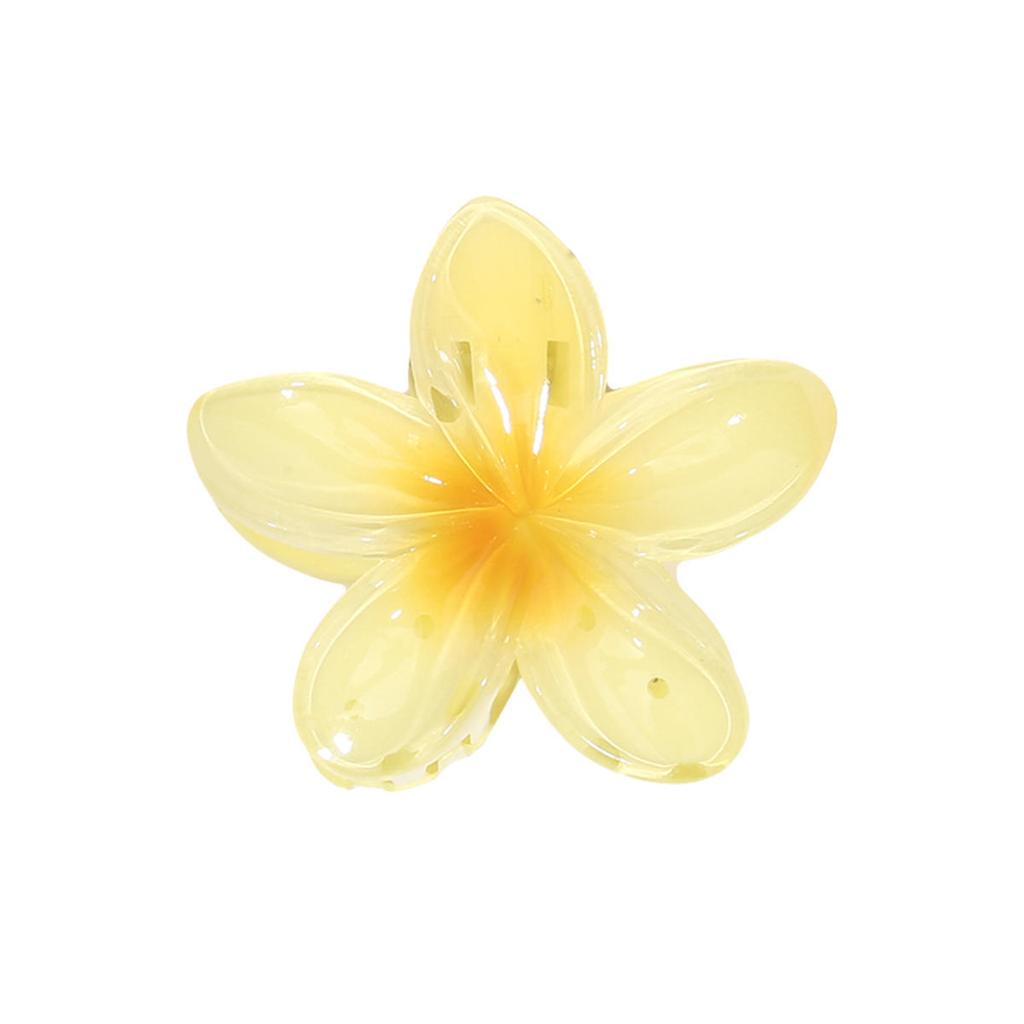 Заколки для волос в виде крабов с градиентными цветами в гавайском стиле для женщин, заколки-пламерии для тонких/густых волос, аксессуары, пляжный отдых, заколка-краб