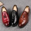 Мужские лоферы красные туфли для платья слипоны удобные повседневные стильные формальные кожаные для выпускного вечера блейзеры танцевальные диско туфли большого размера