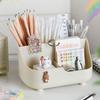 Plastic Pen Container Multifunctional Desktop Organizer Cute Pen Holder Students