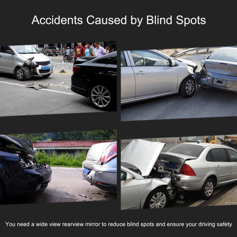 Rear View Mirror, Universal Car Truck Mirror Interior RearView Mirror Suction Cup, 220*65mm