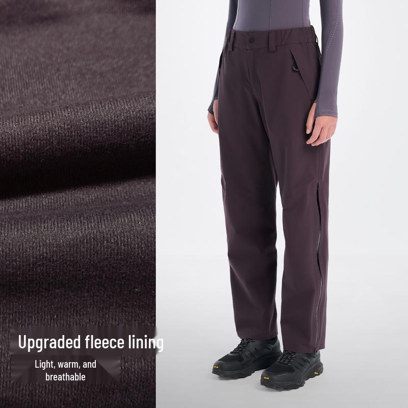 PELLIOT Women's Fleece-Lined Waterproof Hiking Pants