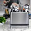 1pc Stainless Steel Utensil Holder Chopstick Spoon Storage Rack Box Kitchen Cutlery Organizer Drying Tableware Container Basket