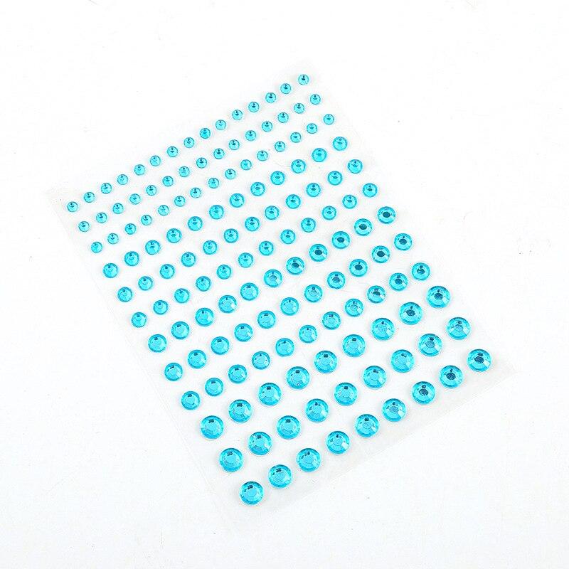 Одноразовые татуировки со стразами для лица, сценические наклейки для макияжа лица, акриловые алмазные кристаллы, наклейки для макияжа глаз и слез на лице