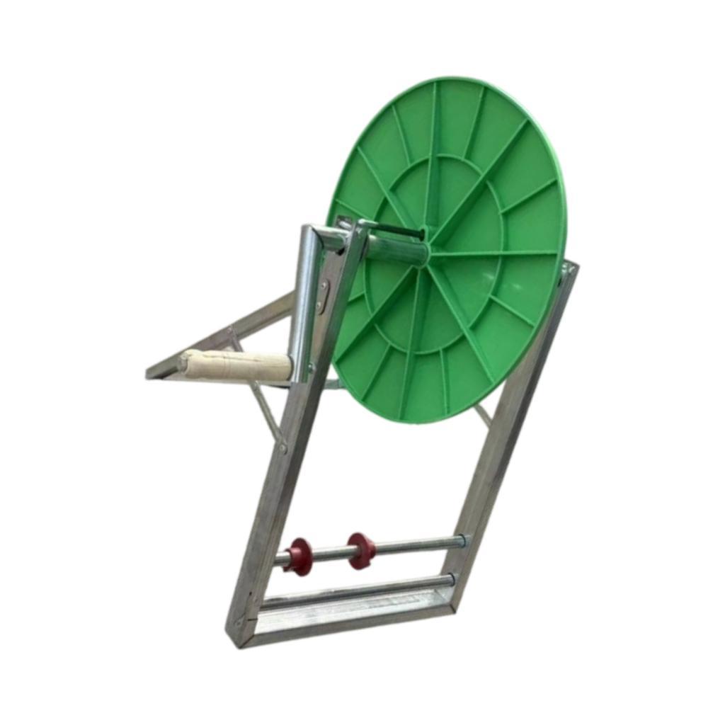 Lay Flat Hose Reel Heavy Duty Manual Winder Floor Standing for Gardeners