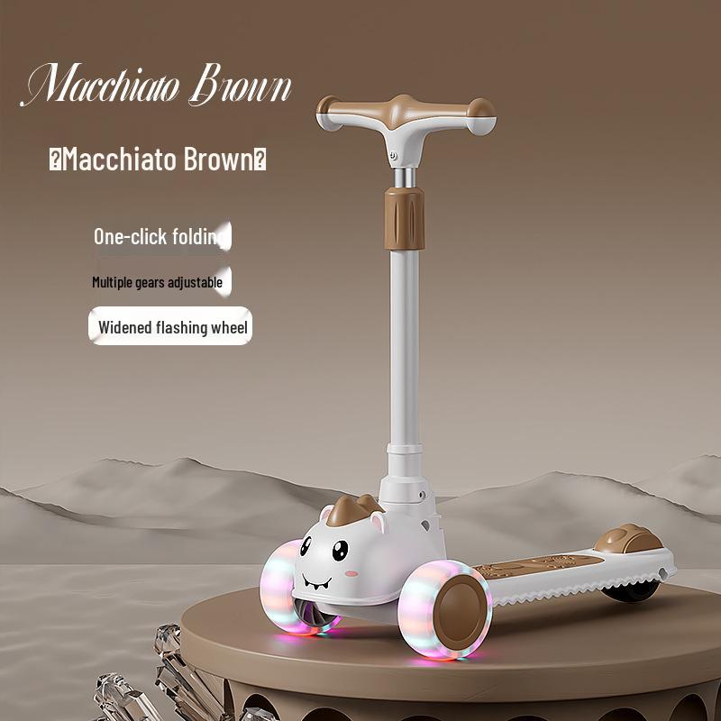 Детский складной самокат - Возраст 2-10 лет, для мальчиков и девочек