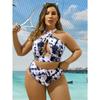 Новые сексуальные бикини с высокой талией, женский купальник, женский комплект бикини с принтом, большой размер, купальный костюм, летний бикини