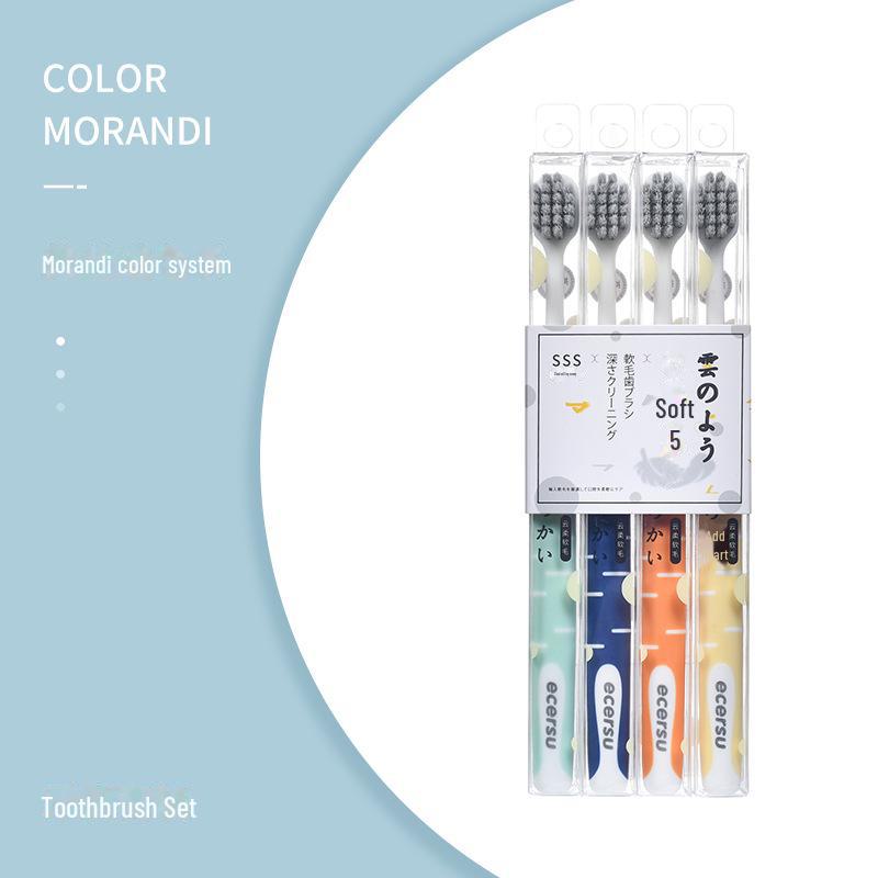 Зубная щетка Chenke с мягкой щетиной и ионами серебра, антибактериальная, с широкой головкой, вариант с маленькой головкой, индивидуальная упаковка