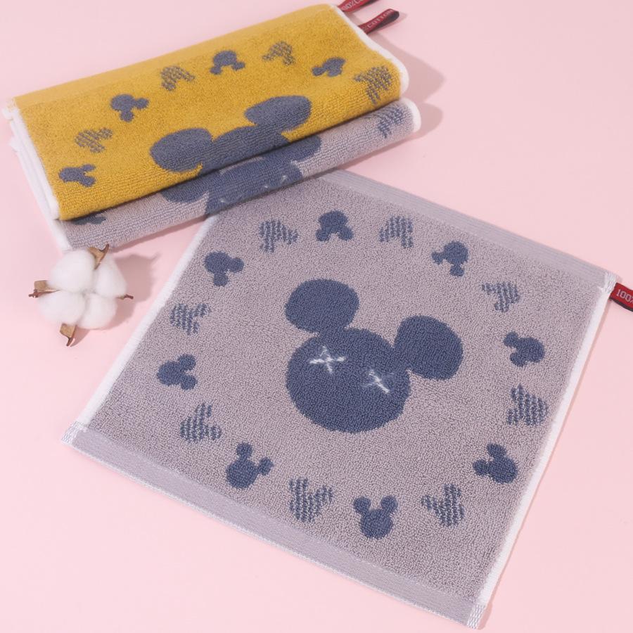 Хлопковое квадратное полотенце 25*25 см, утолщенное домашнее милое мультяшное цветное тканое жаккардовое маленькое квадратное полотенце
