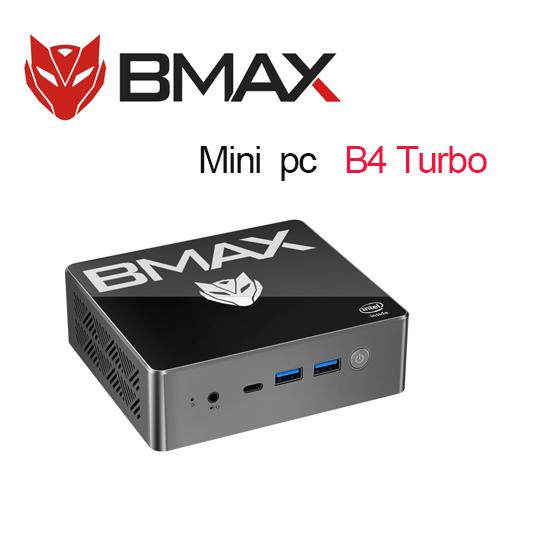 BMAX Мини-ПК B4 Turbo Процессор Intel 13-го поколения N150 3,6 ГГц, 4 ядра, 16 ГБ ОЗУ + 1 ТБ SSD, Windows 11, два порта HDMI Type-C, двухдиапазонный WiFi 5 и Bluetooth 5.0