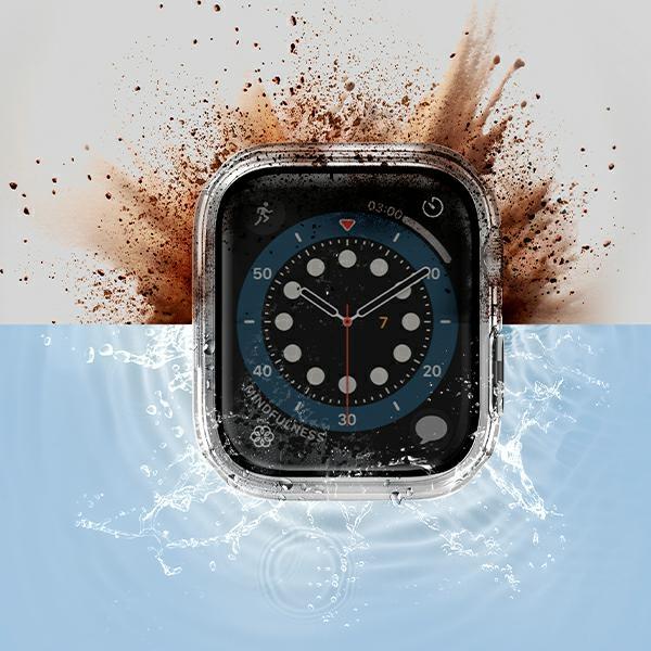 Uniq Etui Nautic Apple Watch Series 7/8/9 45Mm Przezroczysty/Dave Clear