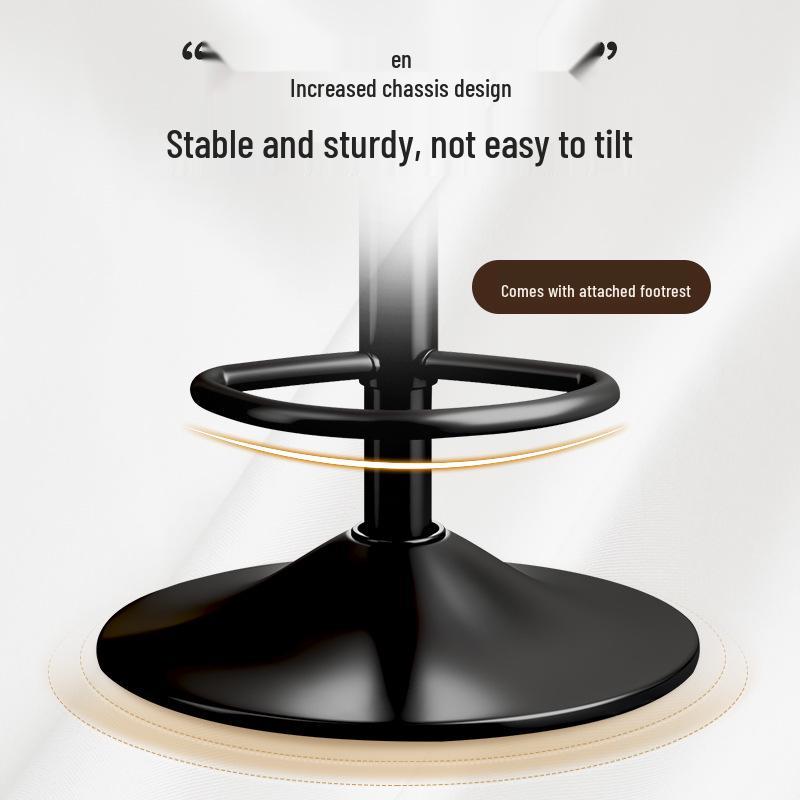 Регулируемый вращающийся барный стул со спинкой