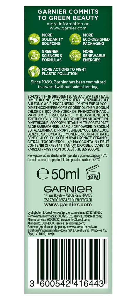 Garnier Hyaluronic Aloe Light Moisturizing Bb Cream For All Skin Types