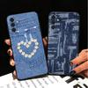 Мягкий чехол для телефона с ретро-джинсовым узором для Samsung A17 A37 A57 A16 A26 A36 A56 A15 A25 A35 A55 A14 A24 A34 A54 A13 A23 A33 A53 A52