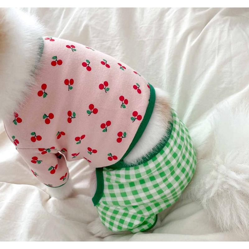 Winter Dog Clothes for Small Dogs Bichon Teddy Pomeranian Schnauzer Polyester Casual Four-Legged Winter Style Cartoon Embroidery
