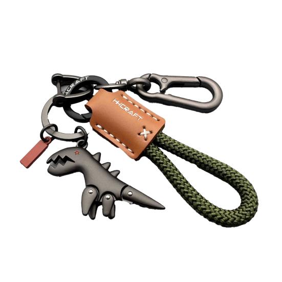 Yousheng Dinosaur Charm Keychain Zinc Alloy Animal Keyring Keys Backpacks Handbags Keychain Stylish Accessories