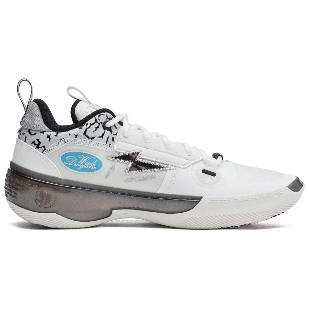 Li Ning Скользкие Устойчивые к истиранию Низкие Баскетбольные кроссовки Мужские Белый Черный Синий ABAS083-18
