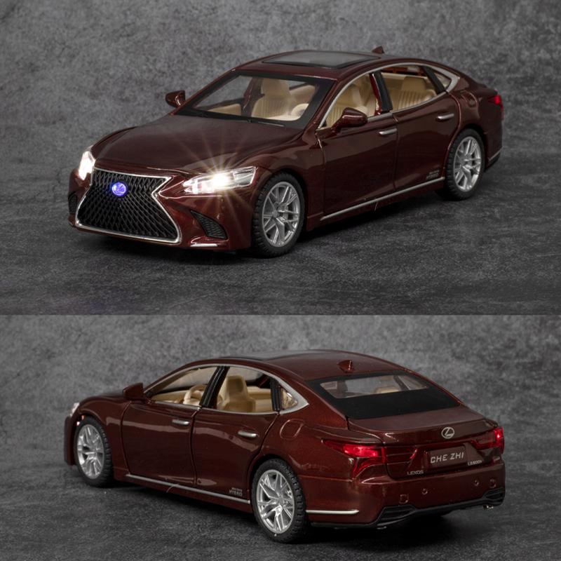 FDL4 1:32 LEXUS LS500H Alloy Car Model Diecast Toy Metal Car Sound & Light Model TV Cabinet Home Fashionable Decorations Kids Toys