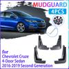 4 PCS Car Mud Flaps for Chevrolet Cruze Sedan 2016 2017 2018   Mudguard Splash Guards Fender Mudflaps Auto