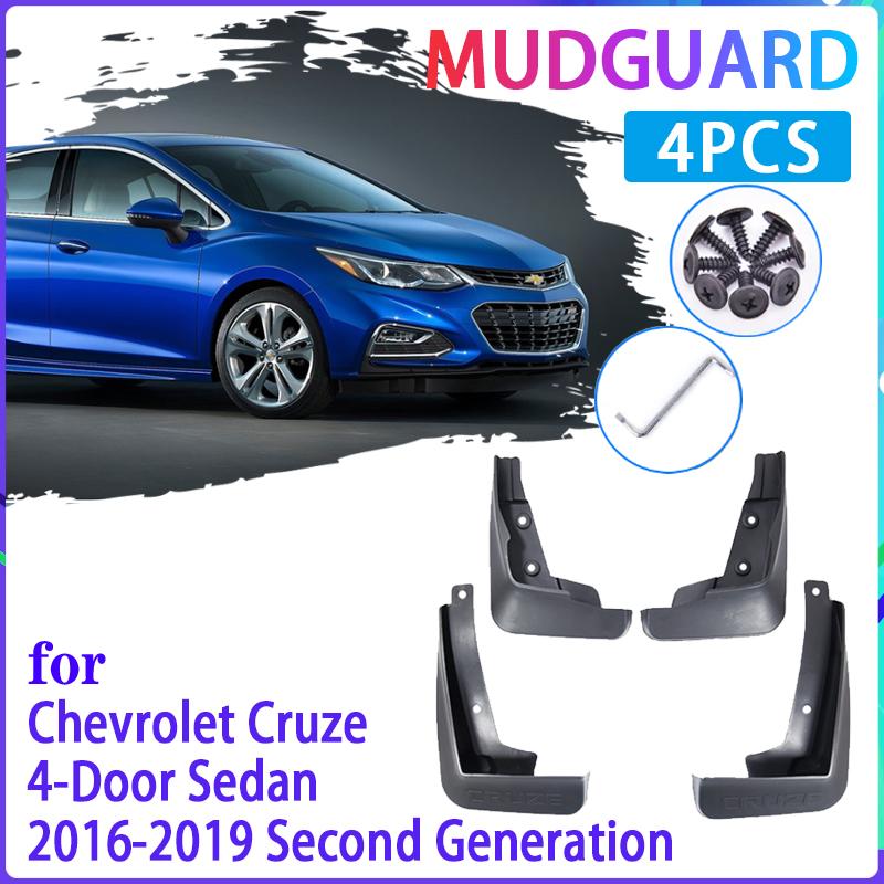 4 PCS Car Mud Flaps for Chevrolet Cruze Sedan 2016 2017 2018   Mudguard Splash Guards Fender Mudflaps Auto