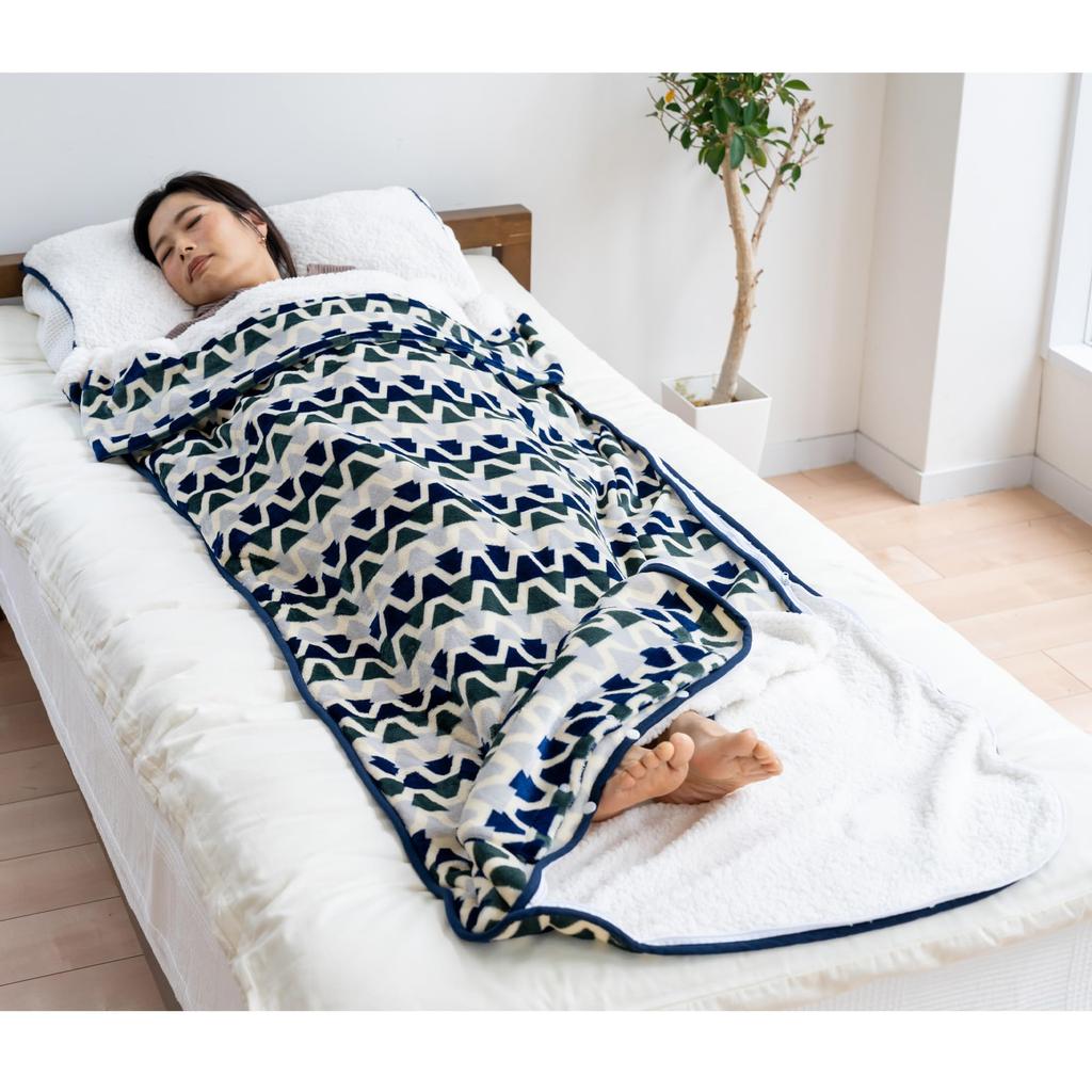 JC Plus Warm Blanket Sleeping Navy Sleeping Sleeping Cold Sleeping Bag Type With With Boa Machine Washable [Soft Bag, 20454] Сумка, Сумка, Одеяло,