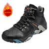 Зимняя новая мужская обувь для походов на открытом воздухе 2024 года, рабочая обувь на толстой подошве, мужские высококачественные ботильоны, теплая хлопковая обувь