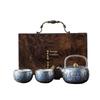 Zhou Hongjie Dunhuang Gilt Lotus Phoenix 3-Piece Teapot Tea Set