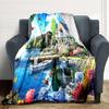 Peaceful Lakeside Retreat Blanket Soft Throw Blanket For Home Bedroom Bed Sofa Travel Office Solid Christmas Blanket