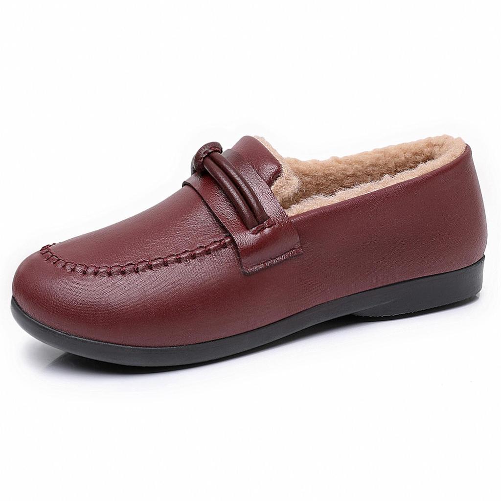 Женские Нескользящие Водонепроницаемые Зимние Хлопковые Ботинки – Модные, Универсальные, Повседневные Слипоны