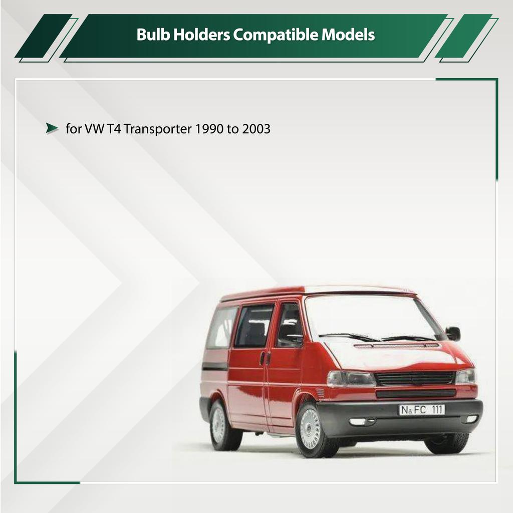 2 шт., патроны для боковых ламп автомобиля, цоколь 191941669A для VW T4 Transporter 1990-2003, база автомобильных фонарей, запчасти для автомобилей