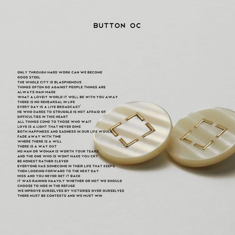 5 шт. Xiaoxiang знаменитая одежда пуговицы свитер кардиган куртка шуба костюм универсальные декоративные пуговицы