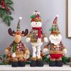 Рождественская кукла-украшение Растягивающаяся кукла Санта-Клауса Рождественские украшения-снеговики Рождественские принадлежности adornos de navidad
