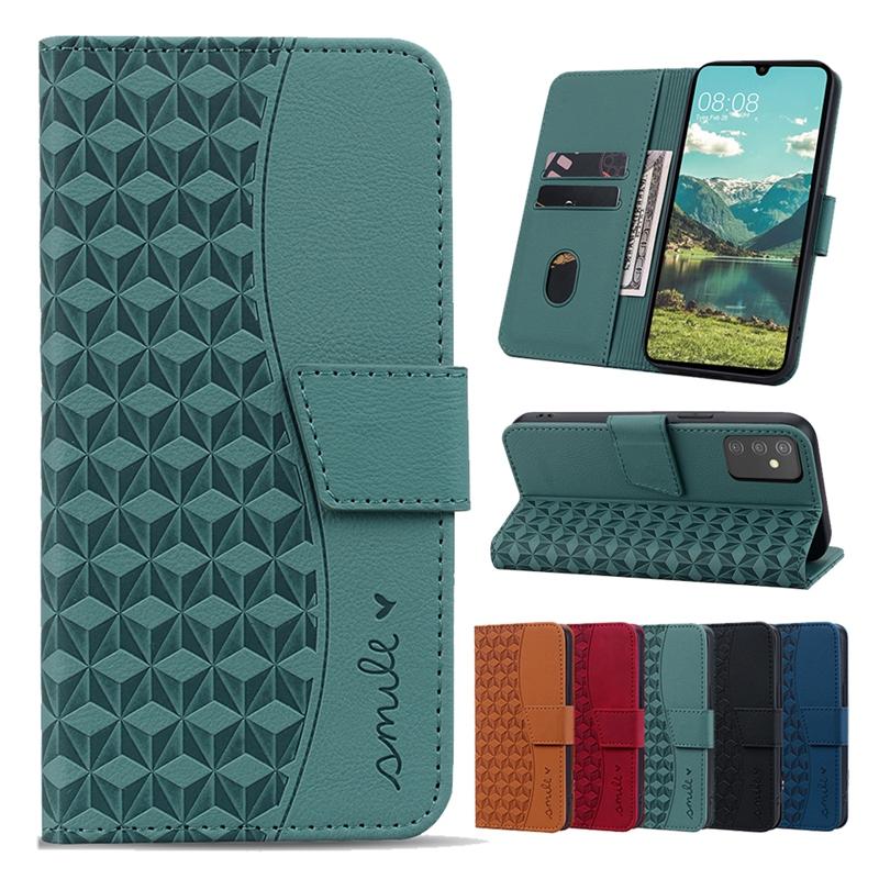 Тиснение 3D квадратный чехол-бумажник с отделениями для магнитных карт для iPhone Samsung Xiaomi Google из искусственной кожи с подставкой и откидным чехлом