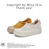 Leather Little White Shoes Women's 2025 Summer New Hollow Breathable Casual Shoes Thick-soled Versatile Height-increasing Shoes Retro Women's Shoes