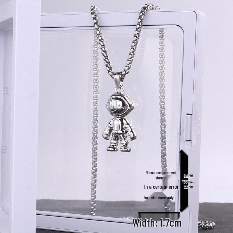 Ожерелье из нержавеющей стали «Астронавт» - Унисекс Хип-хоп Диско Цепь
